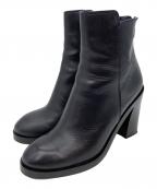 FABIO RUSCONIファビオルスコーニ）の古着「ショートヒールブーツ」｜ブラック