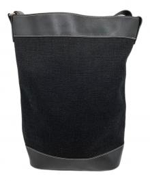 &MyuQ（アンドミューク）の古着「バケツ型キャンバスショルダーバッグ」｜ブラック