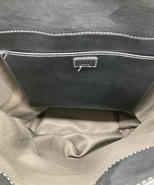 &MyuQ（アンドミューク）&MyuQ (アンドミューク) バケツ型キャンバスショルダーバッグ ブラックの古着・服飾アイテム