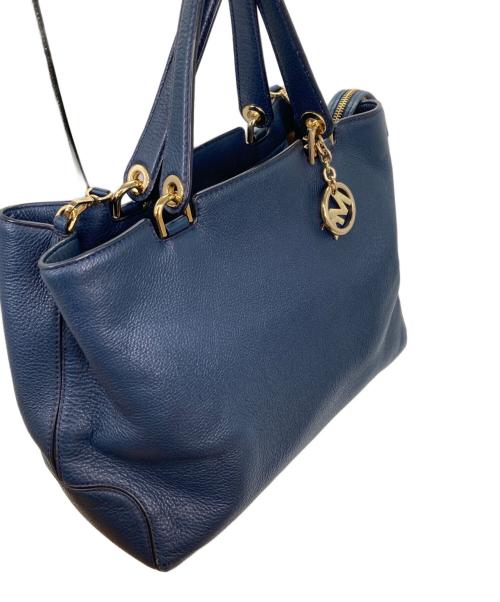 MICHAEL KORS（マイケル・コース）MICHAEL KORS (マイケル・コース) ハンドバッグ ブルーの古着・服飾アイテム