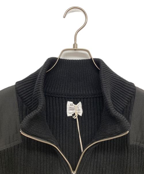 waiper（ワイパー）WAIPER (ワイパー) ハーフジップコマンドコットンニット ブラック サイズ:40 未使用品の古着・服飾アイテム