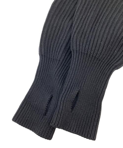 waiper（ワイパー）WAIPER (ワイパー) ハーフジップコマンドコットンニット ブラック サイズ:40 未使用品の古着・服飾アイテム