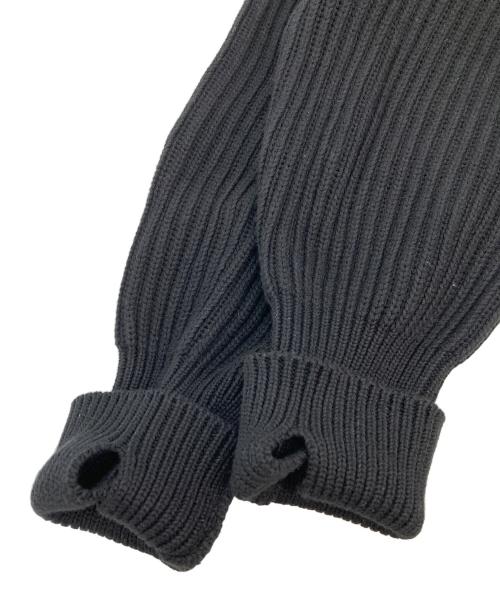 waiper（ワイパー）WAIPER (ワイパー) ハーフジップコマンドコットンニット ブラック サイズ:40 未使用品の古着・服飾アイテム