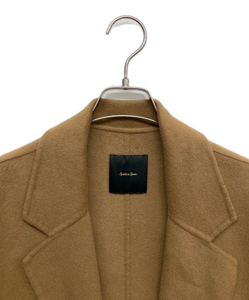 Spick and Span（スピック＆スパン）Spick and Span (スピックアンドスパン) スーパー160リバーテーラードコート ブラウン サイズ:36の古着・服飾アイテム