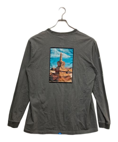 Liberaiders（リベレイダース）Liberaiders (リベレイダース) バックプリント長袖カットソー グレー サイズ:Lの古着・服飾アイテム