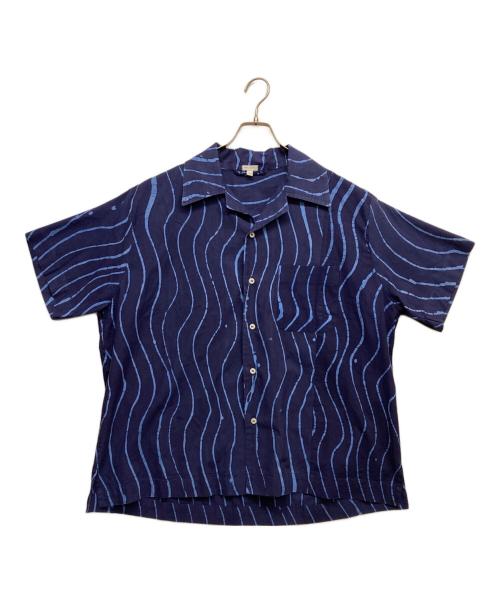 POST-IMPERIAL（ポスト-インペリアル）POST-IMPERIAL (ポスト-インペリアル) 半袖シャツ ブルー サイズ:Lの古着・服飾アイテム