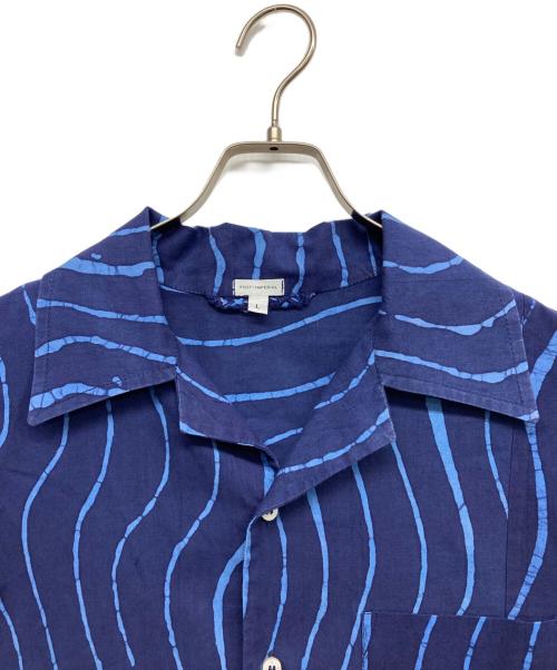 POST-IMPERIAL（ポスト-インペリアル）POST-IMPERIAL (ポスト-インペリアル) 半袖シャツ ブルー サイズ:Lの古着・服飾アイテム
