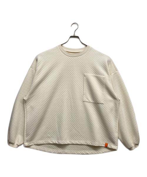 TIGHTBOOTH PRODUCTION（タイトブースプロダクション）TIGHTBOOTH PRODUCTION (タイトブースプロダクション) ワッフルスウェット ベージュ サイズ:Lの古着・服飾アイテム