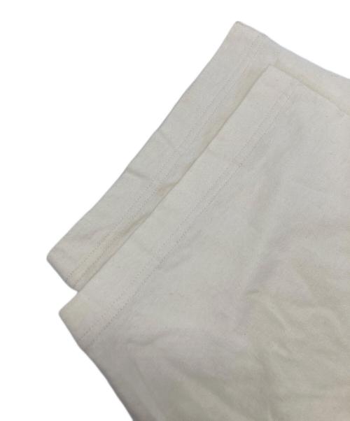 BLURHMS（ブラームス）BLURHMS (ブラームス) JOURNAL STANDARD (ジャーナルスタンダード) Cotton Rayon 88 12 Print Football Tee JS フットボールTシャツ ベージュ サイズ:4の古着・服飾アイテム