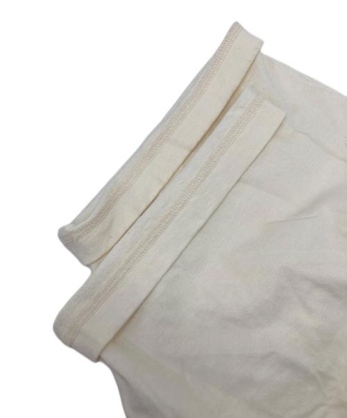 BLURHMS（ブラームス）BLURHMS (ブラームス) JOURNAL STANDARD (ジャーナルスタンダード) Cotton Rayon 88 12 Print Football Tee JS フットボールTシャツ ベージュ サイズ:4の古着・服飾アイテム