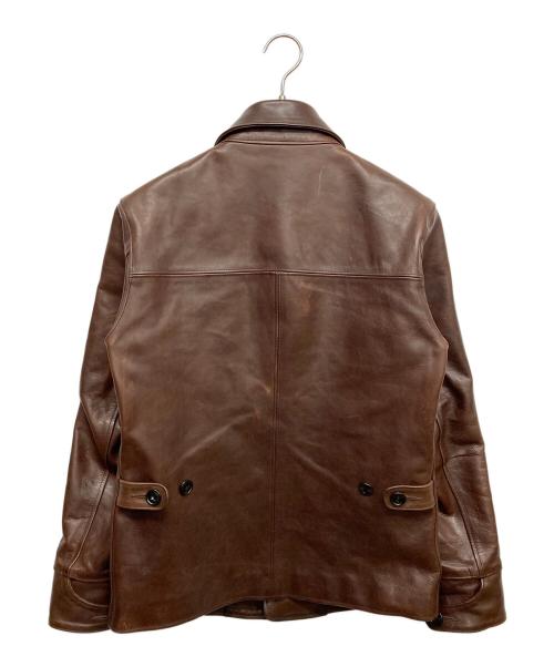 FINECREEK&CO（ファインクリークアンドコー）FINECREEK＆CO (ファインクリークアンドコー) 30's Leather Car Coat”Arcadia” ブラウン サイズ:38の古着・服飾アイテム