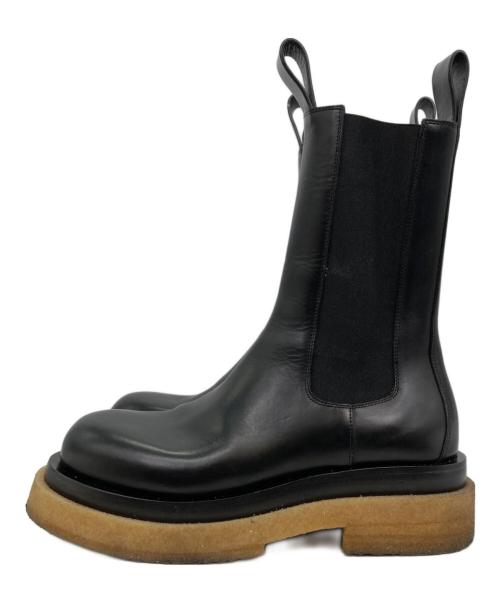 BOTTEGA VENETA（ボッテガベネタ）BOTTEGA VENETA (ボッテガベネタ) サイドゴア チェルシーラグブーツ ブラック サイズ:40の古着・服飾アイテム