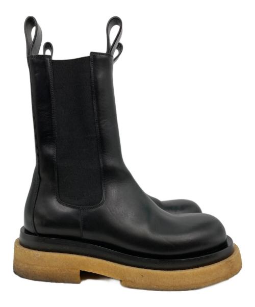 BOTTEGA VENETA（ボッテガベネタ）BOTTEGA VENETA (ボッテガベネタ) サイドゴア チェルシーラグブーツ ブラック サイズ:40の古着・服飾アイテム