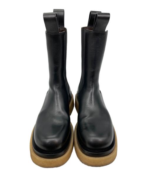 BOTTEGA VENETA（ボッテガベネタ）BOTTEGA VENETA (ボッテガベネタ) サイドゴア チェルシーラグブーツ ブラック サイズ:40の古着・服飾アイテム