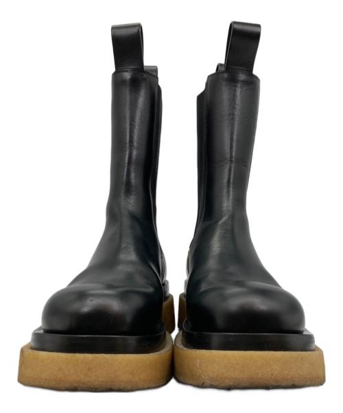 BOTTEGA VENETA（ボッテガベネタ）BOTTEGA VENETA (ボッテガベネタ) サイドゴア チェルシーラグブーツ ブラック サイズ:40の古着・服飾アイテム