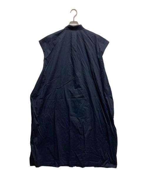 HUMAN WOMAN（ヒューマンウーマン）HUMAN WOMAN (ヒューマンウーマン) ハイカンウントツイルワンピース ネイビー サイズ:Sの古着・服飾アイテム