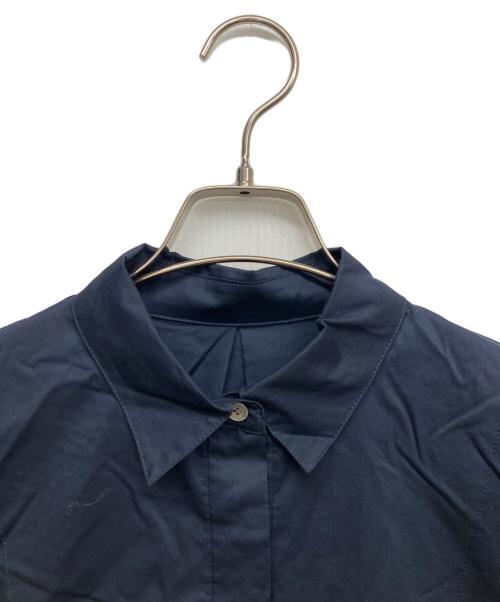 HUMAN WOMAN（ヒューマンウーマン）HUMAN WOMAN (ヒューマンウーマン) ハイカンウントツイルワンピース ネイビー サイズ:Sの古着・服飾アイテム