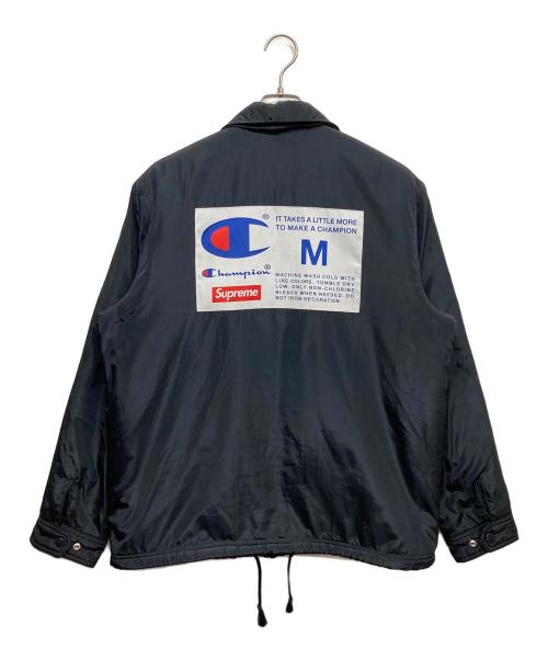Champion（チャンピオン）Champion (チャンピオン) SUPREME (シュプリーム) コーチジャケット ブラック サイズ:Mの古着・服飾アイテム