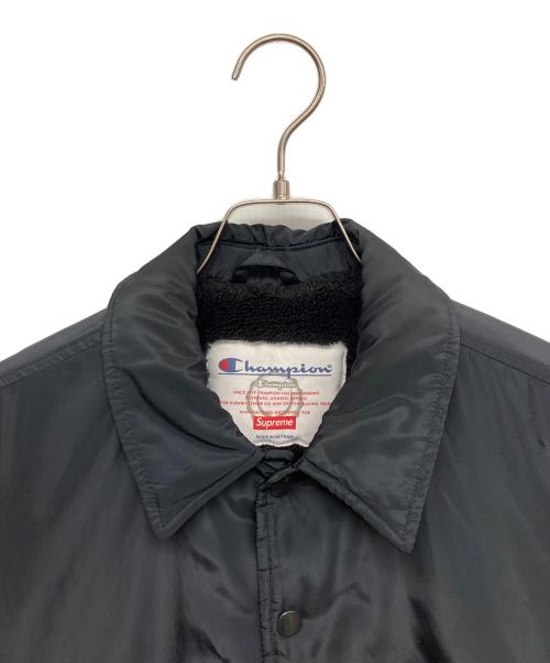Champion（チャンピオン）Champion (チャンピオン) SUPREME (シュプリーム) コーチジャケット ブラック サイズ:Mの古着・服飾アイテム