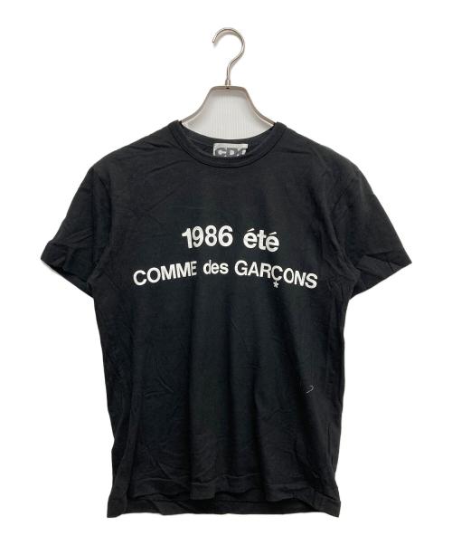 CDG（シーディージー）CDG (シーディージー) プリントTシャツ ブラック サイズ:Lの古着・服飾アイテム