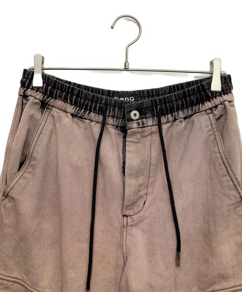 FenG CHen WANG（フェンチェンワン）FENG CHEN WANG (フェンチェンワン) デニムカーゴパンツ ピンク サイズ:Sの古着・服飾アイテム