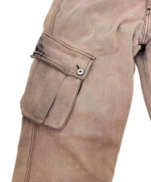 FenG CHen WANG（フェンチェンワン）FENG CHEN WANG (フェンチェンワン) デニムカーゴパンツ ピンク サイズ:Sの古着・服飾アイテム