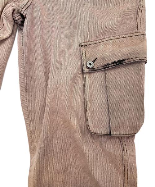 FenG CHen WANG（フェンチェンワン）FENG CHEN WANG (フェンチェンワン) デニムカーゴパンツ ピンク サイズ:Sの古着・服飾アイテム