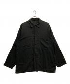 COMOLIコモリ）の古着「空紡オックスシャツジャケット」｜ブラック