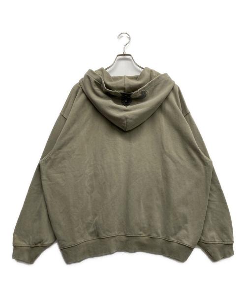 SUPPLIER（サプライヤー）SUPPLIER (サプライヤー) レザーパッチ ジップフーディー グリーン サイズ:L 未使用品の古着・服飾アイテム