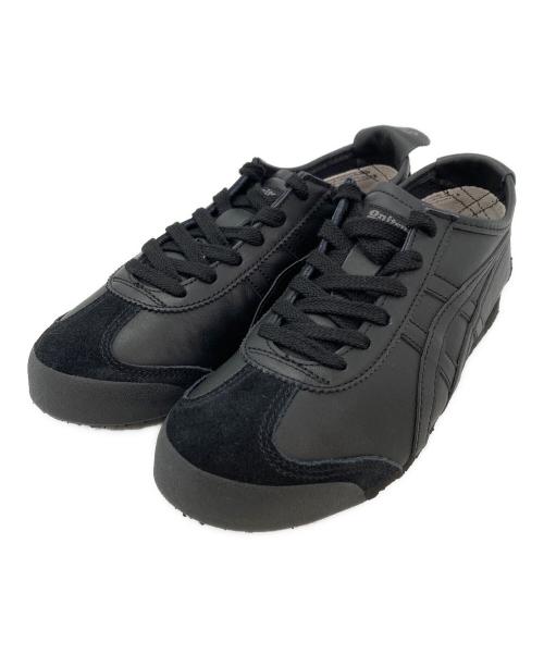 Onitsuka Tiger（オニツカタイガー）Onitsuka Tiger (オニツカタイガー) MEXICO 66トリプルブラックローカットスニーカー ブラック サイズ:24.5の古着・服飾アイテム