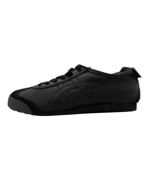 Onitsuka Tiger（オニツカタイガー）Onitsuka Tiger (オニツカタイガー) MEXICO 66トリプルブラックローカットスニーカー ブラック サイズ:24.5の古着・服飾アイテム
