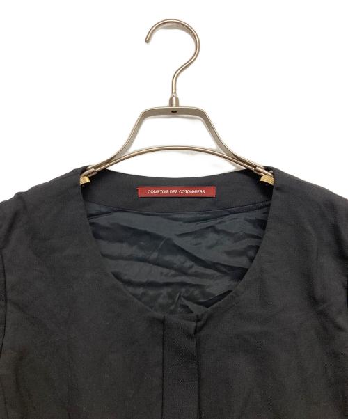 Comptoir des Cotonniers（コントワー・デ・コトニエ）Comptoir des Cotonniers (コントワー・デ・コトニエ) 半袖ワンピース ブラック サイズ:36の古着・服飾アイテム