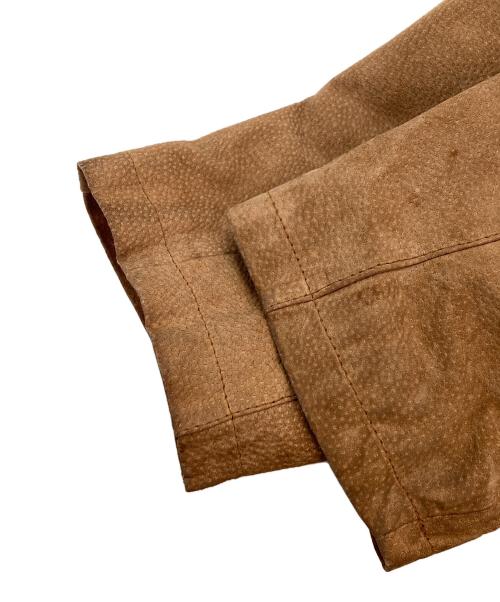 canda（シーアンドエー）CANDA (シーアンドエー) ネイティブ柄裏ボアレザージャケット ブラウン サイズ:FREEの古着・服飾アイテム