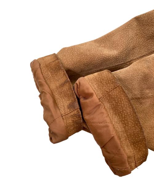 canda（シーアンドエー）CANDA (シーアンドエー) ネイティブ柄裏ボアレザージャケット ブラウン サイズ:FREEの古着・服飾アイテム