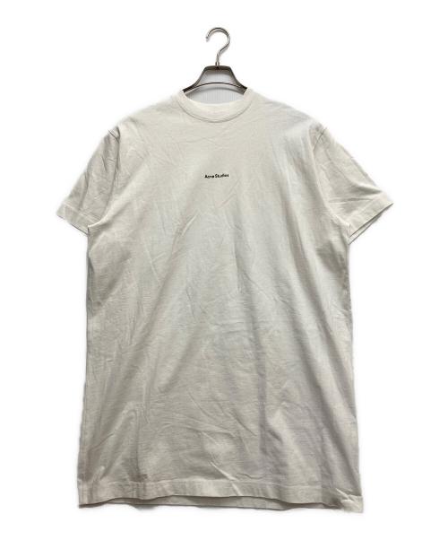 Acne studios（アクネ ストゥディオズ）Acne studios (アクネ ストゥディオズ) 半袖カットソーワンピース ホワイト サイズ:XSの古着・服飾アイテム