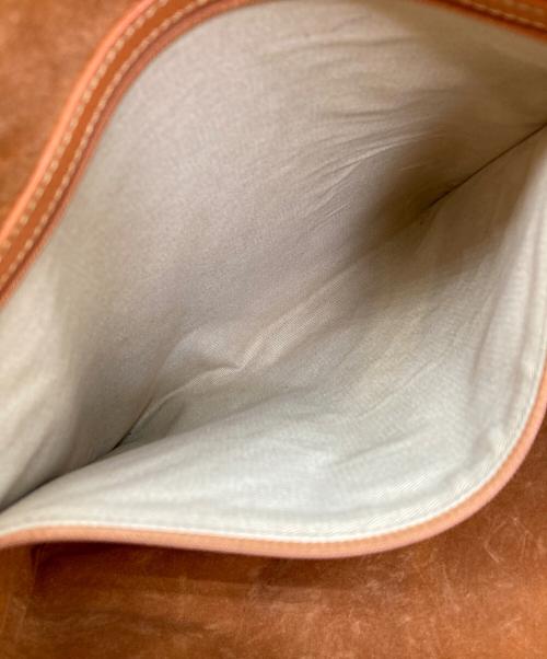 HIROFU（ヒロフ）HIROFU (ヒロフ) レザーショルダーバッグ ブラウンの古着・服飾アイテム