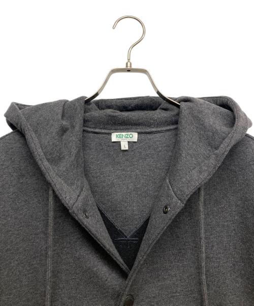 KENZO（ケンゾー）KENZO (ケンゾー) フーデッドコート グレー サイズ:Lの古着・服飾アイテム