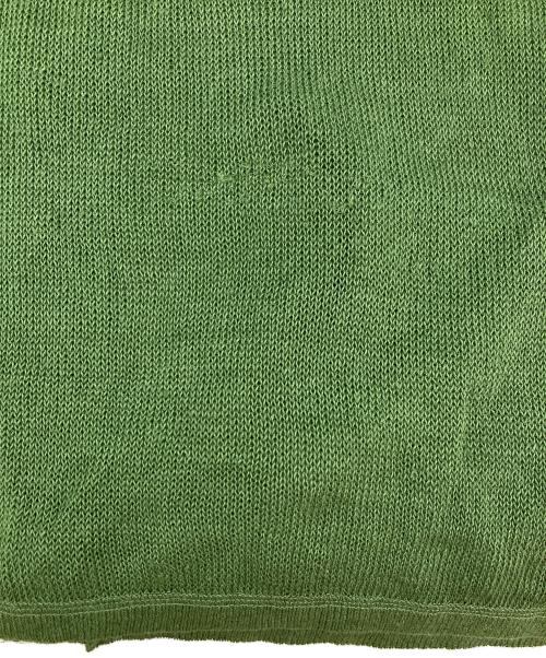 GALERIE VIE（ギャルリーヴィー）GALERIE VIE (ギャルリーヴィー) リネンコード Ｖネックカーディガン グリーン サイズ:Fの古着・服飾アイテム