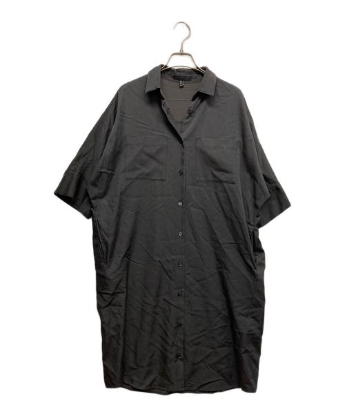 icB（アイシービー）icB (アイシービー) 半袖シャツワンピース ブラック サイズ:2の古着・服飾アイテム