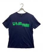 DIESELディーゼル）の古着「プリントTシャツ」｜ネイビー