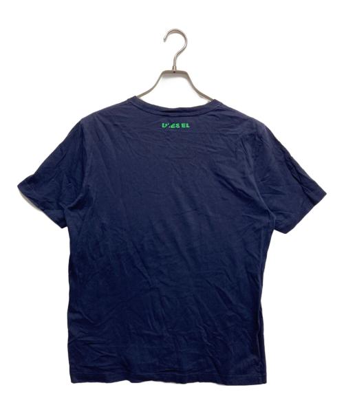 DIESEL（ディーゼル）DIESEL (ディーゼル) プリントTシャツ ネイビー サイズ:Mの古着・服飾アイテム