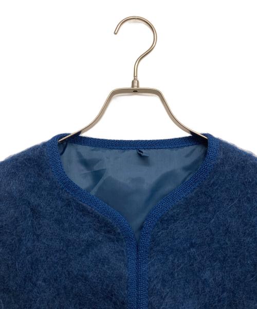 rannoch designs（ラノッチデザイン）RANNOCH DESIGNS (ラノッチデザイン) モヘア混カーディガン ブルー サイズ:46の古着・服飾アイテム