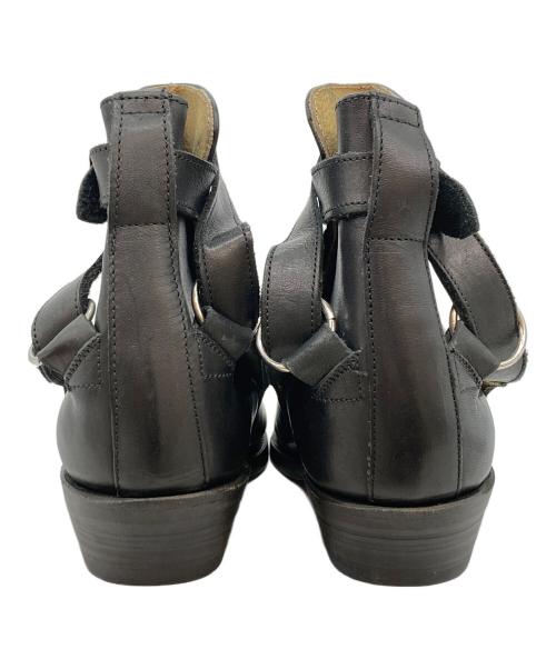 EURO VINTAGE（ユーロヴィンテージ）EURO VINTAGE (ユーロヴィンテージ) スクエアトゥー ブラック サイズ:9の古着・服飾アイテム