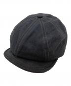 freewheelersフリーホイーラーズ）の古着「ブラックヘリンボーンツイル キャスケット」｜ブラック