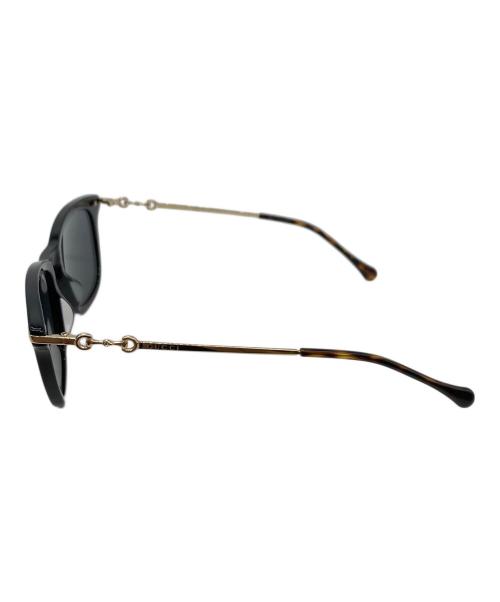 GUCCI（グッチ）GUCCI (グッチ) ウェリントンサングラス ブラック サイズ:51□20の古着・服飾アイテム