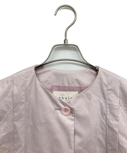 stola.（ストラ）stola. (ストラ) ステンカラーコート パープル サイズ:36の古着・服飾アイテム