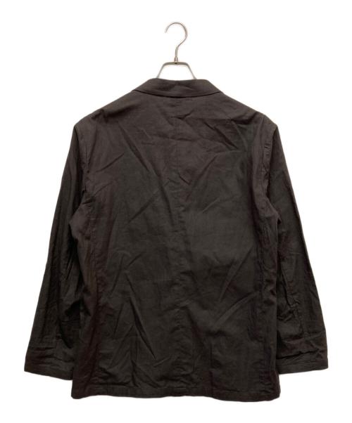 nano・universe（ナノ・ユニバース）nano・universe (ナノ・ユニバース) リネンコットン ダブル ジャケット ブラウン サイズ:Lの古着・服飾アイテム