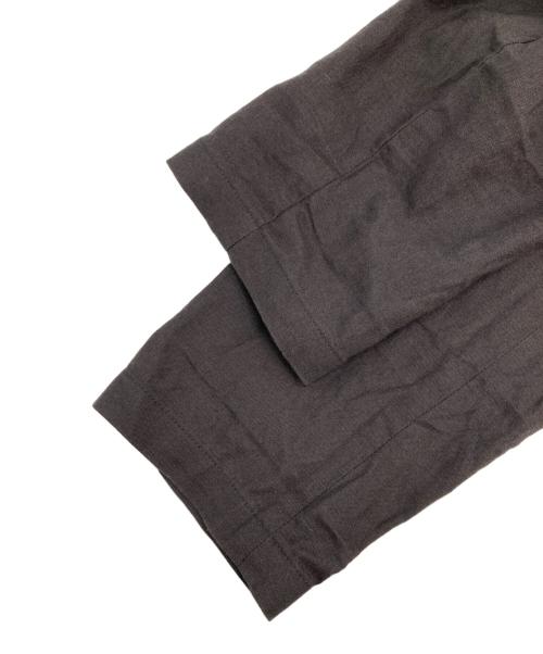 nano・universe（ナノ・ユニバース）nano・universe (ナノ・ユニバース) リネンコットン ダブル ジャケット ブラウン サイズ:Lの古着・服飾アイテム