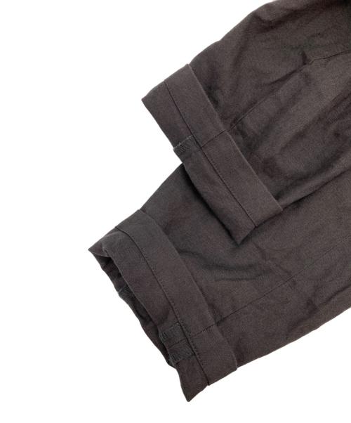 nano・universe（ナノ・ユニバース）nano・universe (ナノ・ユニバース) リネンコットン ダブル ジャケット ブラウン サイズ:Lの古着・服飾アイテム