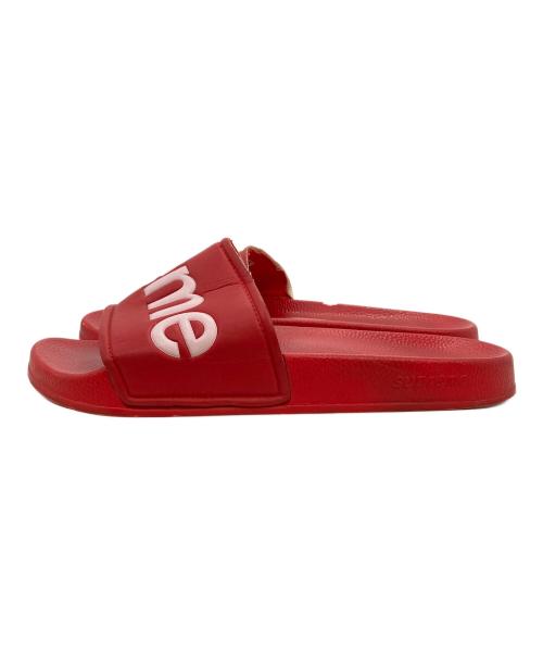 SUPREME（シュプリーム）Supreme (シュプリーム) スライドサンダル レッド サイズ:28の古着・服飾アイテム